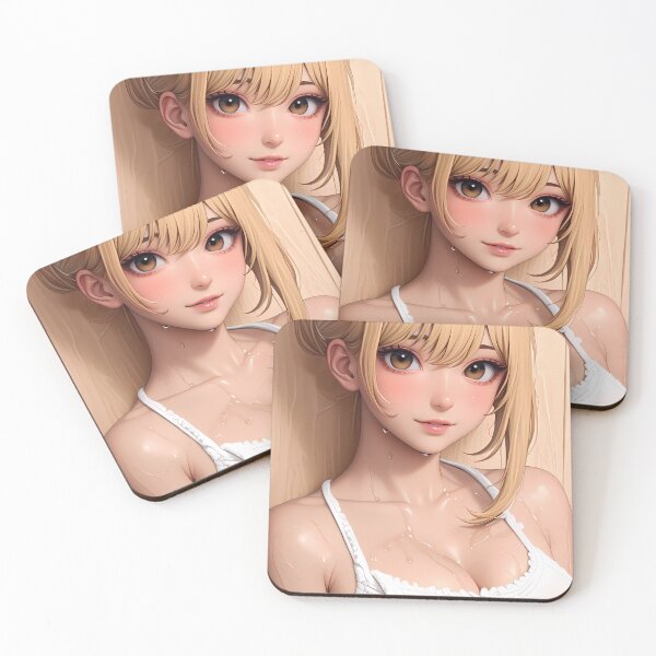 Item preview, Yoimiya Genshin Impact Summer Sweat Look Blushing Beauty Anime Girl Waifu Game designed and sold by mildaclairmo.