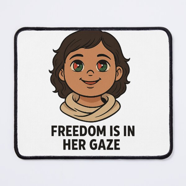 Item preview, FREE PALESTINE GIRL WITH FLAG IN HER EYES designed and sold by FREE_PALESTINE_DESIGN.