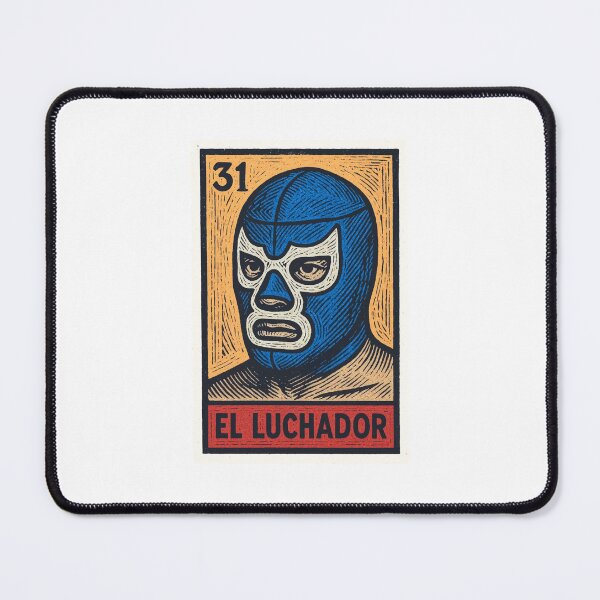 Item preview, Mexican Lottery Card El Luchador The Wrestler designed and sold by retrographics.