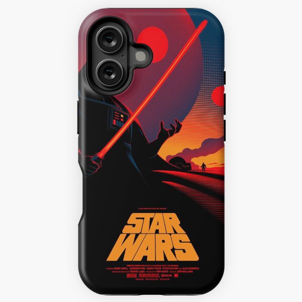 Vista previa del artículo con la obra «Retro Star Wars Poster Darth Vader Sunset Minimalist Art Print», diseñado y vendido por martirush.