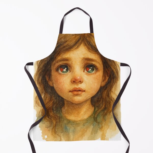 Item preview, Palestinian Child – Watercolor Portrait of Hope designed and sold by FREE_PALESTINE_DESIGN.