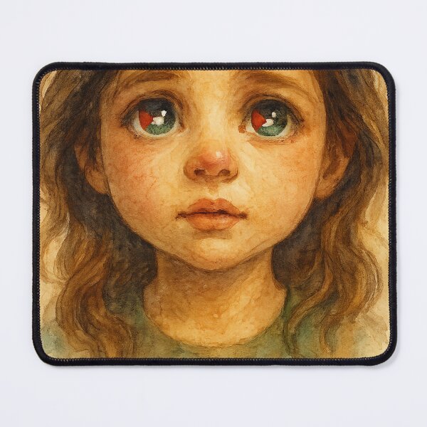 Item preview, Palestinian Child – Watercolor Portrait of Hope designed and sold by FREE_PALESTINE_DESIGN.