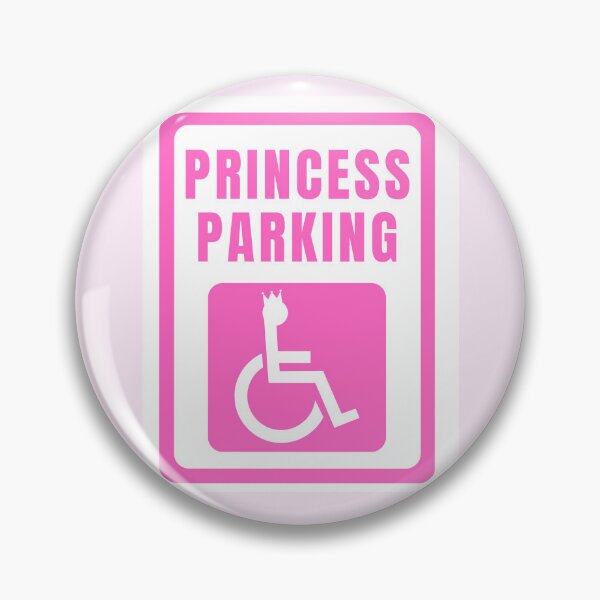Item preview, Princess Parking Handicap Sign designed and sold by hyecurls.