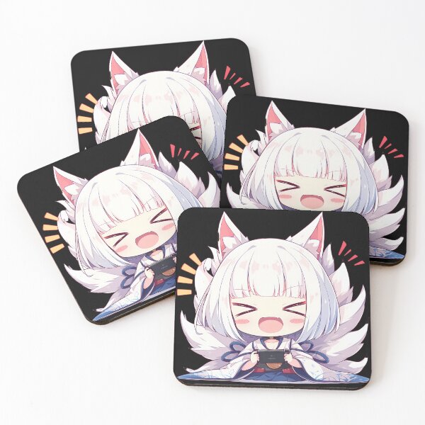 Artikelvorschau, Kaga Chibi Verspielter Fuchs Gaming Azur Lane Anime entworfen und verkauft von mildaclairmo.