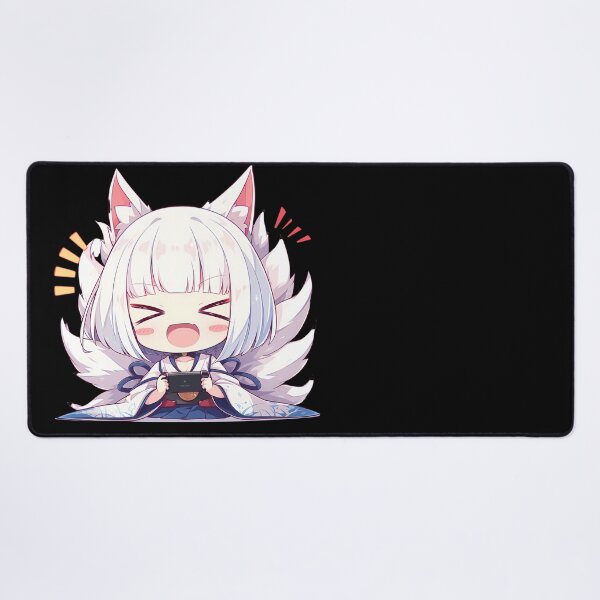 Artikelvorschau, Kaga Chibi Verspielter Fuchs Gaming Azur Lane Anime entworfen und verkauft von mildaclairmo.
