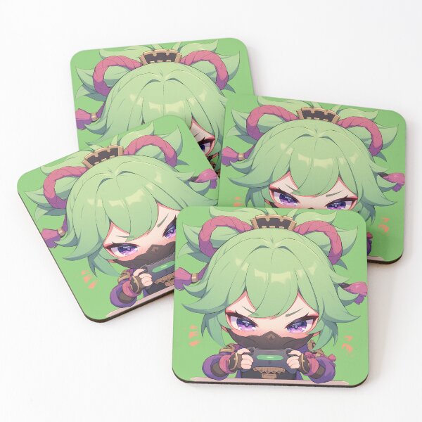 Item preview, Shinobu Kuki Chibi Ninja Gaming Genshin Impact Game designed and sold by mildaclairmo.