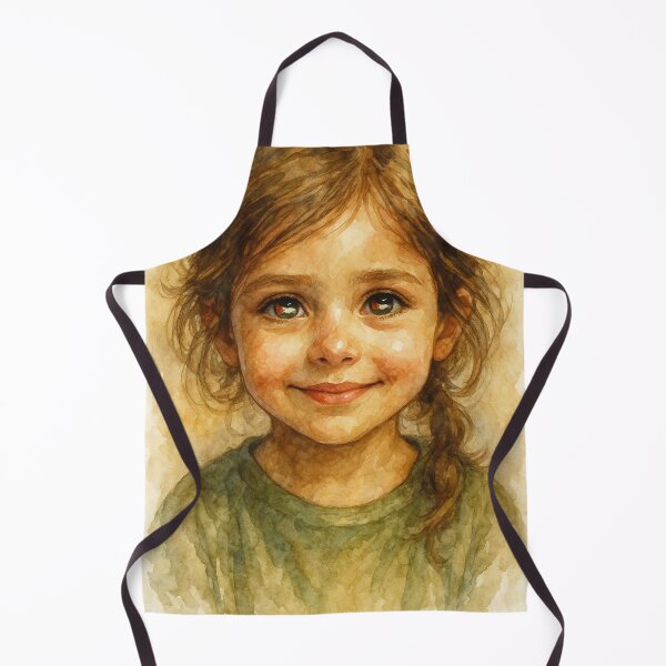 Item preview, Hopeful Eyes – Watercolor Portrait of a Palestinian Girl designed and sold by FREE_PALESTINE_DESIGN.