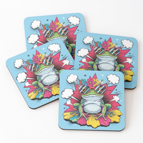 Item preview, Cool Floral Frog designed and sold by EsenciaZen.