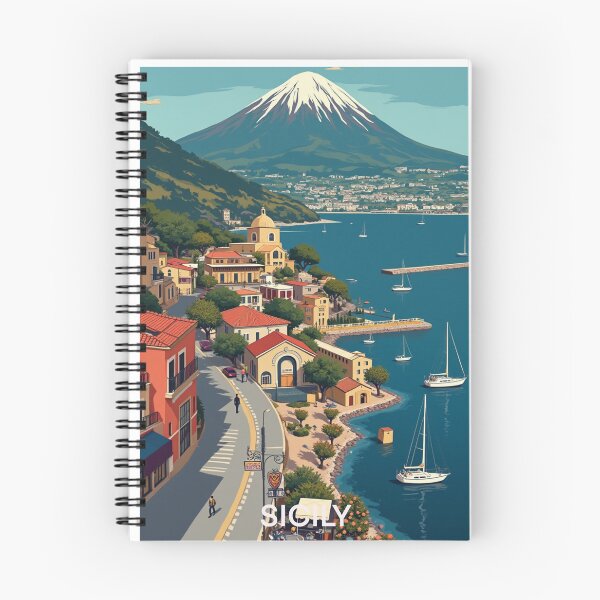 Item preview, Sicily Travel Poster, Perfect Gift for Travel Enthusiasts, Vintage Style Wall Art, Italy art for home decor, Sicily print. Sticker designed and sold by Thegalleryshop1.