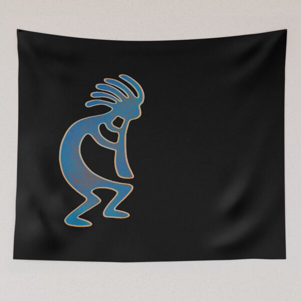 Item preview, Rusty Blue looking Kokopelli outline drawing designed and sold by DaveDanchuk.