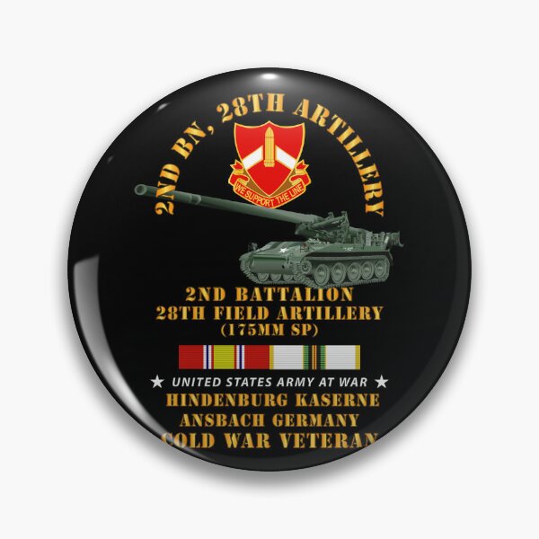 Item preview, Army - 2nd Bn 28th Artillery - 175mm - Hindenburg Ansbach Germany  w COLD SVC designed and sold by Military Insignia Products.