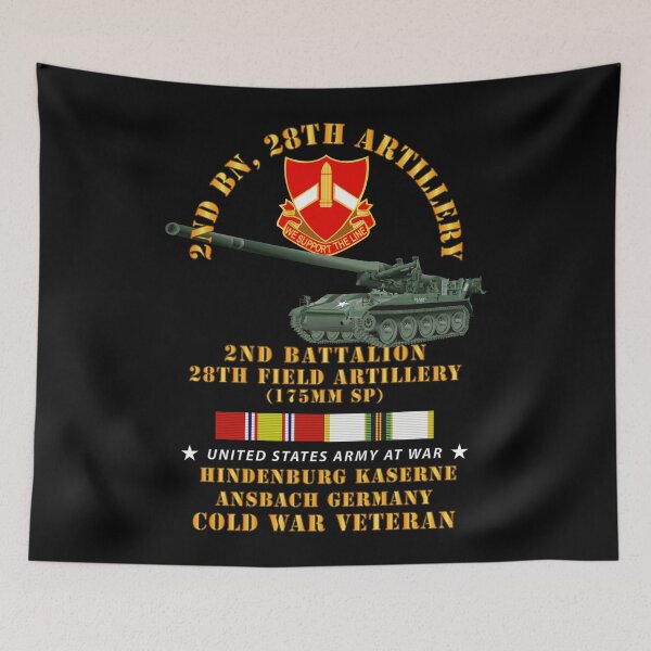 Item preview, Army - 2nd Bn 28th Artillery - 175mm - Hindenburg Ansbach Germany  w COLD SVC designed and sold by Military Insignia Products.