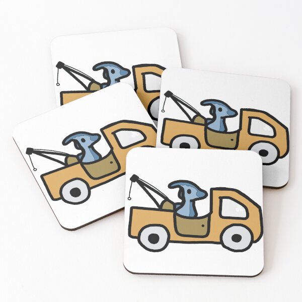 Item preview, Dinosaur in a Tow Truck designed and sold by blobbysworld.