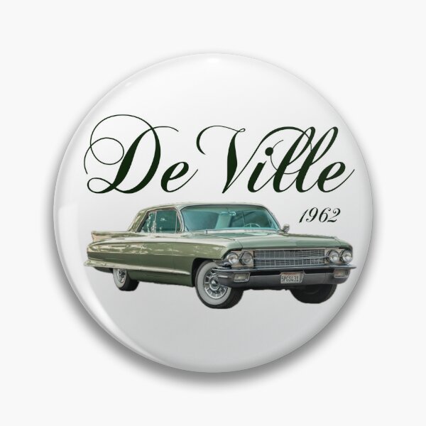 Artikelvorschau, 1962 Cadillac Deville dunklere grüne Schrift größeres Auto und leicht nach links klassisches Hemd entworfen und verkauft von cicadaadams.