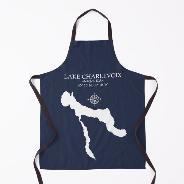 Item preview, Lake Charlevoix Michigan Map Gift | Northern MI Vacation Souvenir designed and sold by Chilly Lizard.