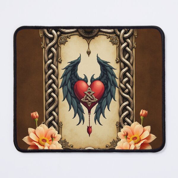 Item preview, Celtic elegance with a heart and wings. designed and sold by nicky2342.