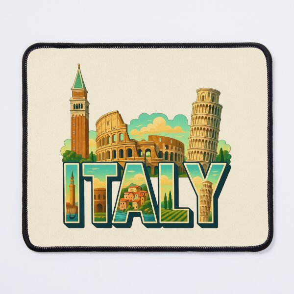 Item preview, Italy Travel Typography designed and sold by Myra365Art.