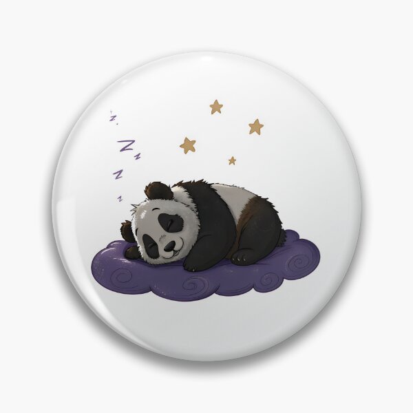 Item preview, Sleeping Panda on a Soft Cloud – Dreamy Cartoon Art designed and sold by niteshRart.