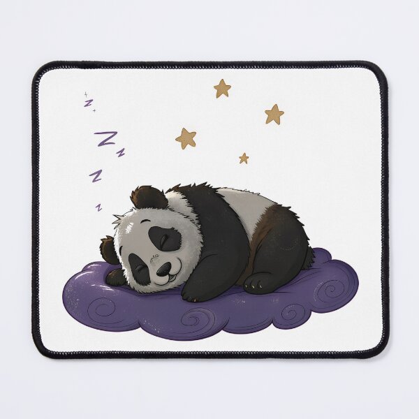 Item preview, Sleeping Panda on a Soft Cloud – Dreamy Cartoon Art designed and sold by niteshRart.