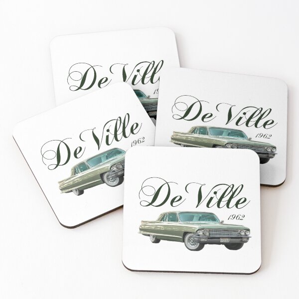 Item preview, 1962 Cadillac Deville darker green font and bigger car boxy Shirt designed and sold by cicadaadams.