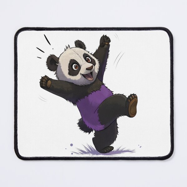 Item preview, Joyful Panda Jumping Up – Playful Cartoon Style designed and sold by niteshRart.