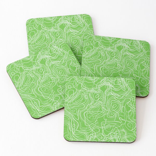 Item preview, Neon Terrain – Topographic Chaos in Lime Green designed and sold by IndianShopper.