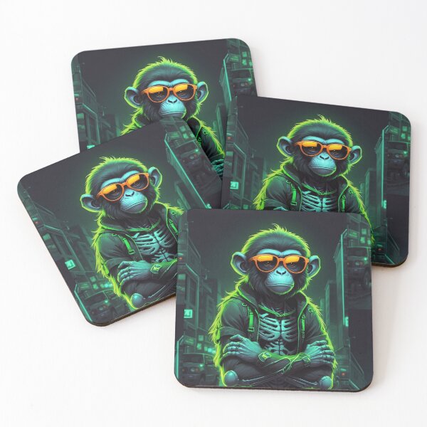 Item preview, "Too Ghoul for School" – Cool Skeleton Monkey designed and sold by WHITE FANGS.