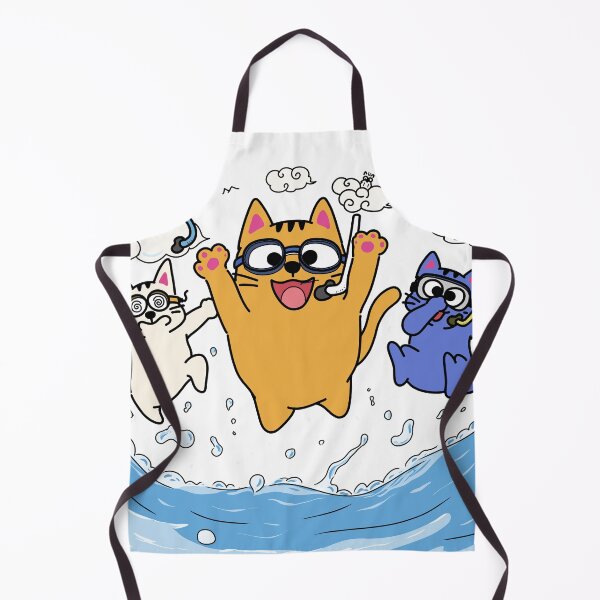 Item preview, Funny Cat Trio Diving into the Sea designed and sold by studio902.