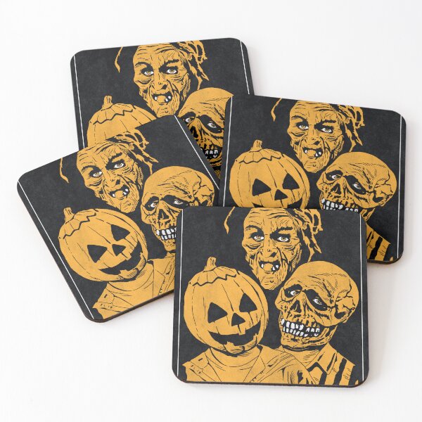 Item preview, SILVER SHAMROCK MASKS - Halloween III: Season of the Witch (Monochrome) designed and sold by FamousWeirdosRB.