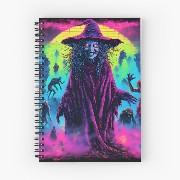 Item preview, Neon Hag Witch with Cryptids Vaporwave Glitch Art designed and sold by JonHale.
