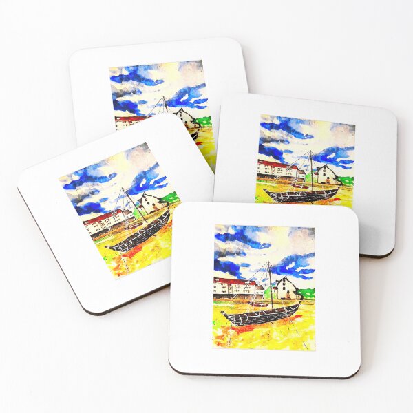 Item preview, Colorful Rusty boat landcape ( also bnw on profile) designed and sold by drp24.