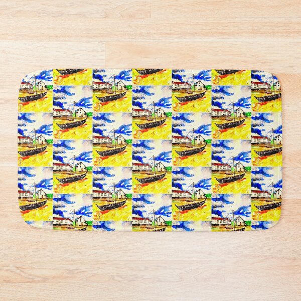 Item preview, Colorful Rusty boat landcape ( also bnw on profile) designed and sold by drp24.