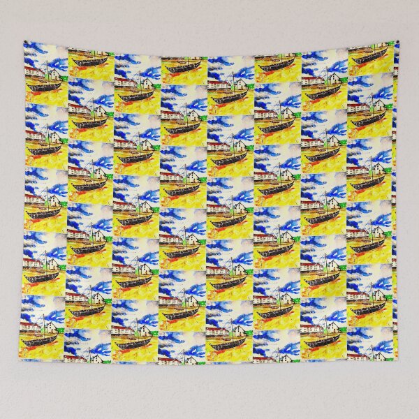 Item preview, Colorful Rusty boat landcape ( also bnw on profile) designed and sold by drp24.