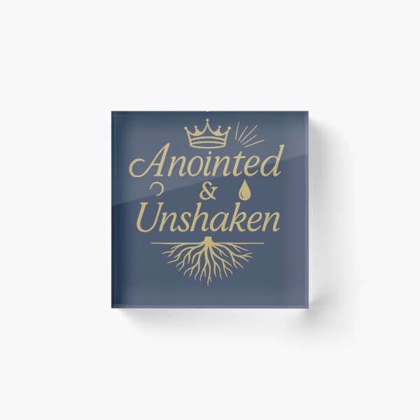Item preview, Anointed & Unshakable – Christian Strength & Identity Design designed and sold by GardenReign.