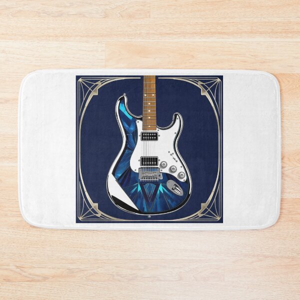 Item preview, Blue Gorgeous Guitar with Background  designed and sold by Koko Doko.
