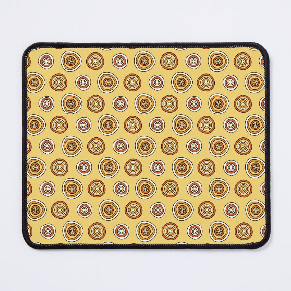 Aperçu de l'œuvre Cercles paresseux en jaune créée et vendue par karousel.