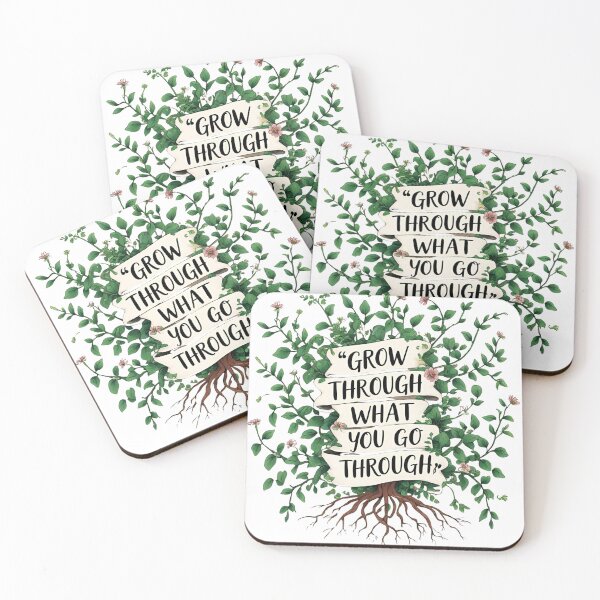 Item preview, Grow Through What You Go Through – Motivational Nature Quote designed and sold by modishwelt.