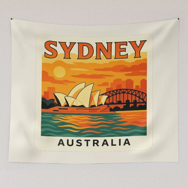 Item preview, Sydney, Australia - Opera House & Harbour Bridge designed and sold by Myra365Art.