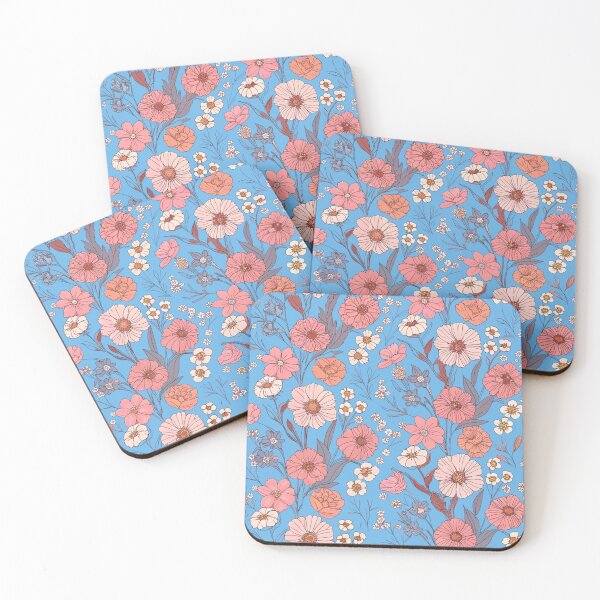 Item preview, Dreamy Vintage Wildflowers on Black designed and sold by joycrysstudio.