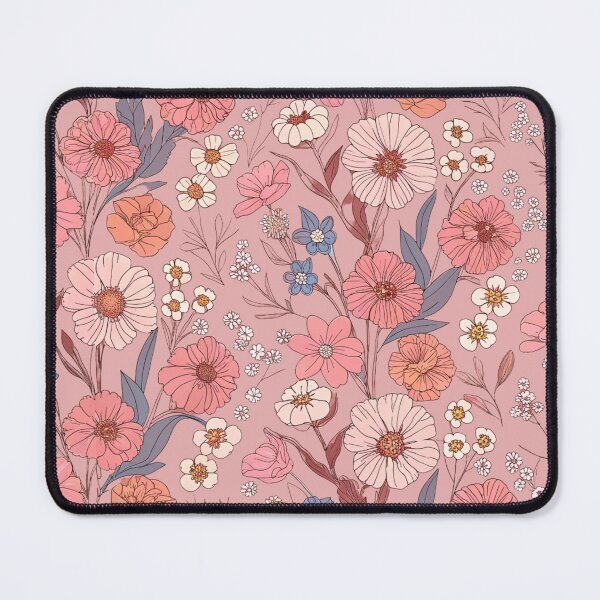 Item preview, Dreamy Vintage Wildflowers on Black designed and sold by joycrysstudio.