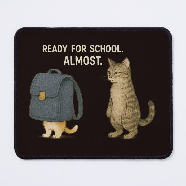Item preview, Ready for School. Almost." – Oversized Backpack Cat designed and sold by Tadeusz1.