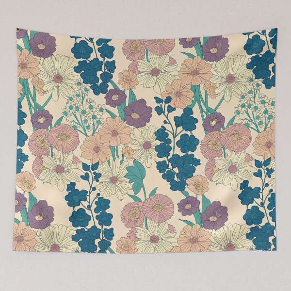 Item preview, Muted Wildflower Pattern in Dreamy Tones designed and sold by joycrysstudio.