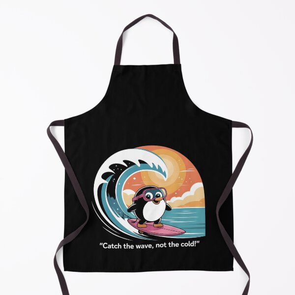 Item preview, Catch the Wave, Not the Cold! – Cute Surfing Penguin Summer T-Shirt designed and sold by JaroPrints.