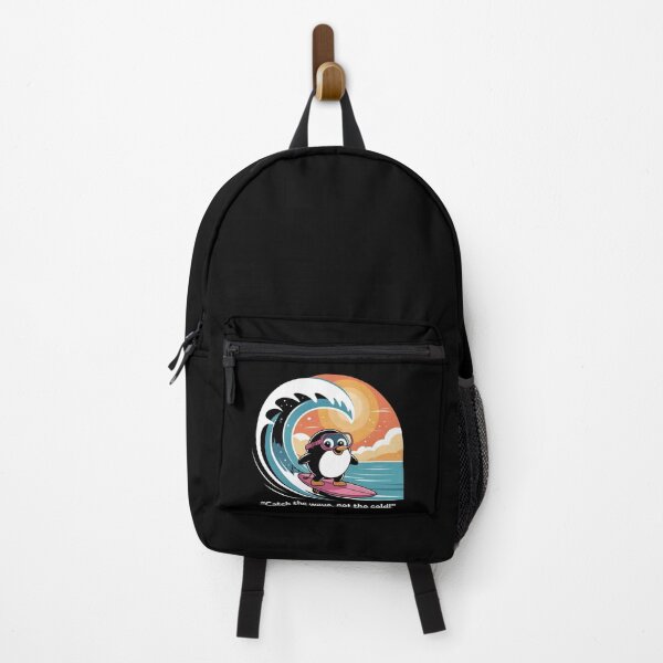 Item preview, Catch the Wave, Not the Cold! – Cute Surfing Penguin Summer T-Shirt designed and sold by JaroPrints.
