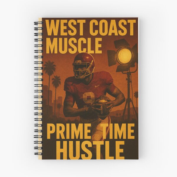 Item preview, College Poster: West Coast Muscle, Prime Time Hustle designed and sold by VarsityVibes.