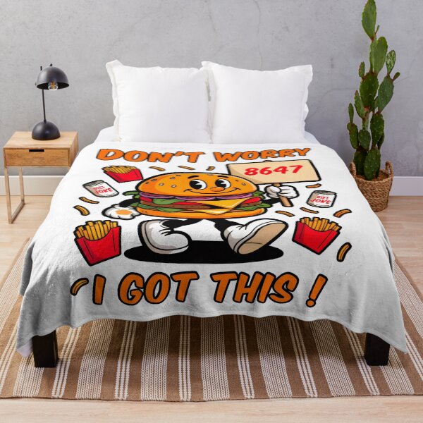 Item preview, Funny Cheeseburger Retro Mascot 8647 Anti Trump Stickers designed and sold by EthosWear.