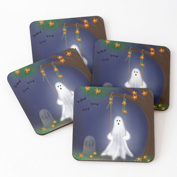 Item preview, Halloween. Swinging Ghost designed and sold by Hallie Odom.