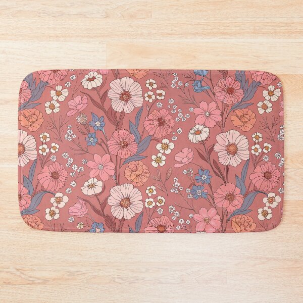 Item preview, Warm Rose Botanical Floral Pattern designed and sold by joycrysstudio.