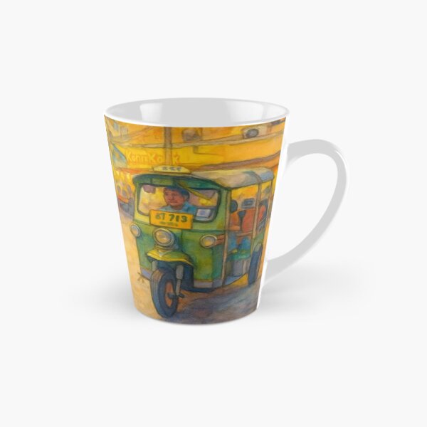Item preview, Tuk-Tuk Ride in Bangkok – Watercolor Street Scene designed and sold by NOKKI--NOKKI.