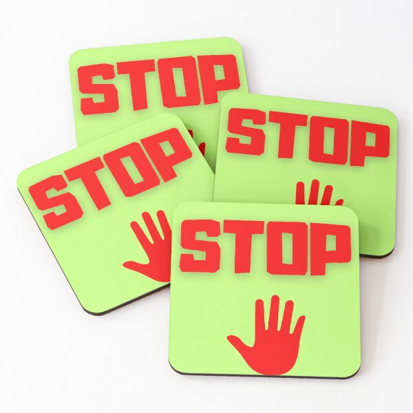 Item preview, A large Stop inscription on a light background designed and sold by DżodżoJoy.